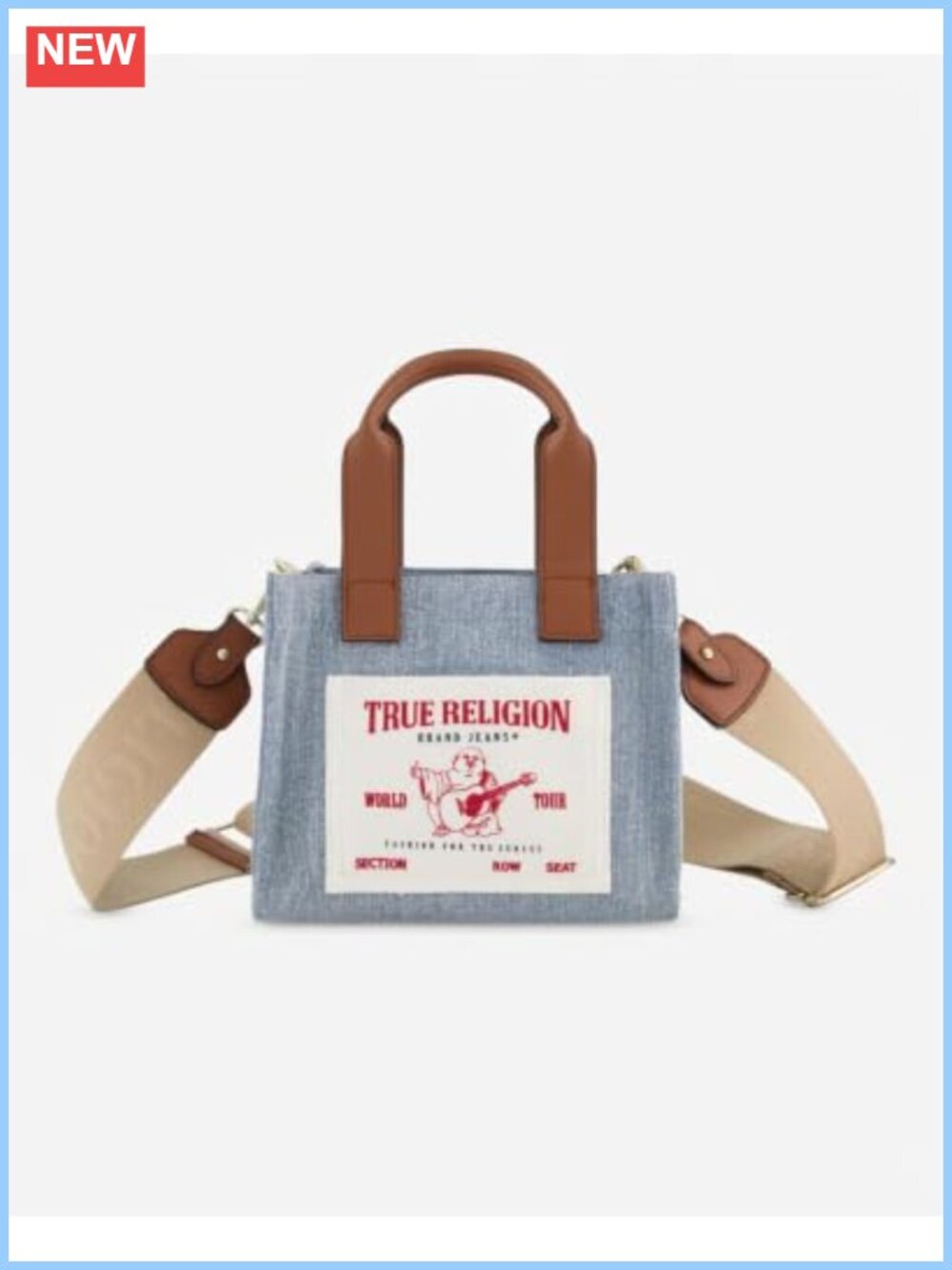 Canvas Mini Tote Bag Adjustable Strap Crossbody Travel Purse